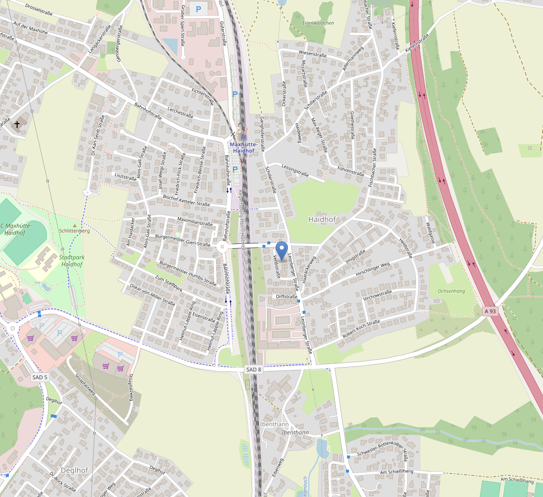 Lageplan Hopf ITS, Verdistr. 8, 93142 Maxhütte-Haidhof